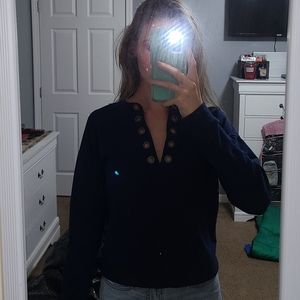 A thick top but sweatshirt material